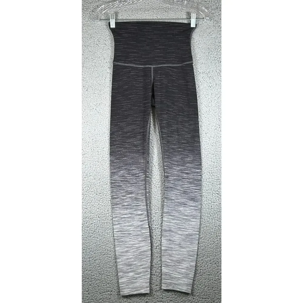 Lululemon women Wunder Under Legging High Rise 27" size 4 Silver Running Gym - Picture 3 of 11
